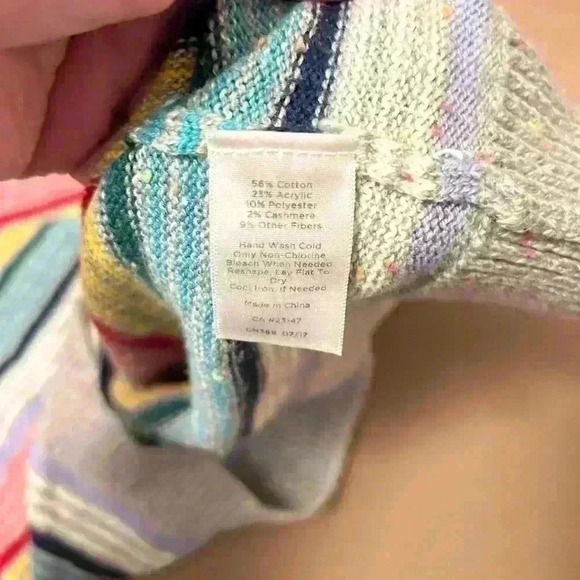 Talbots women’s colorful striped sweater size SP - Picture 5 of 8
